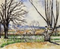 Die Bäume von Jas de Bouffan im Frühjahr Paul Cezanne